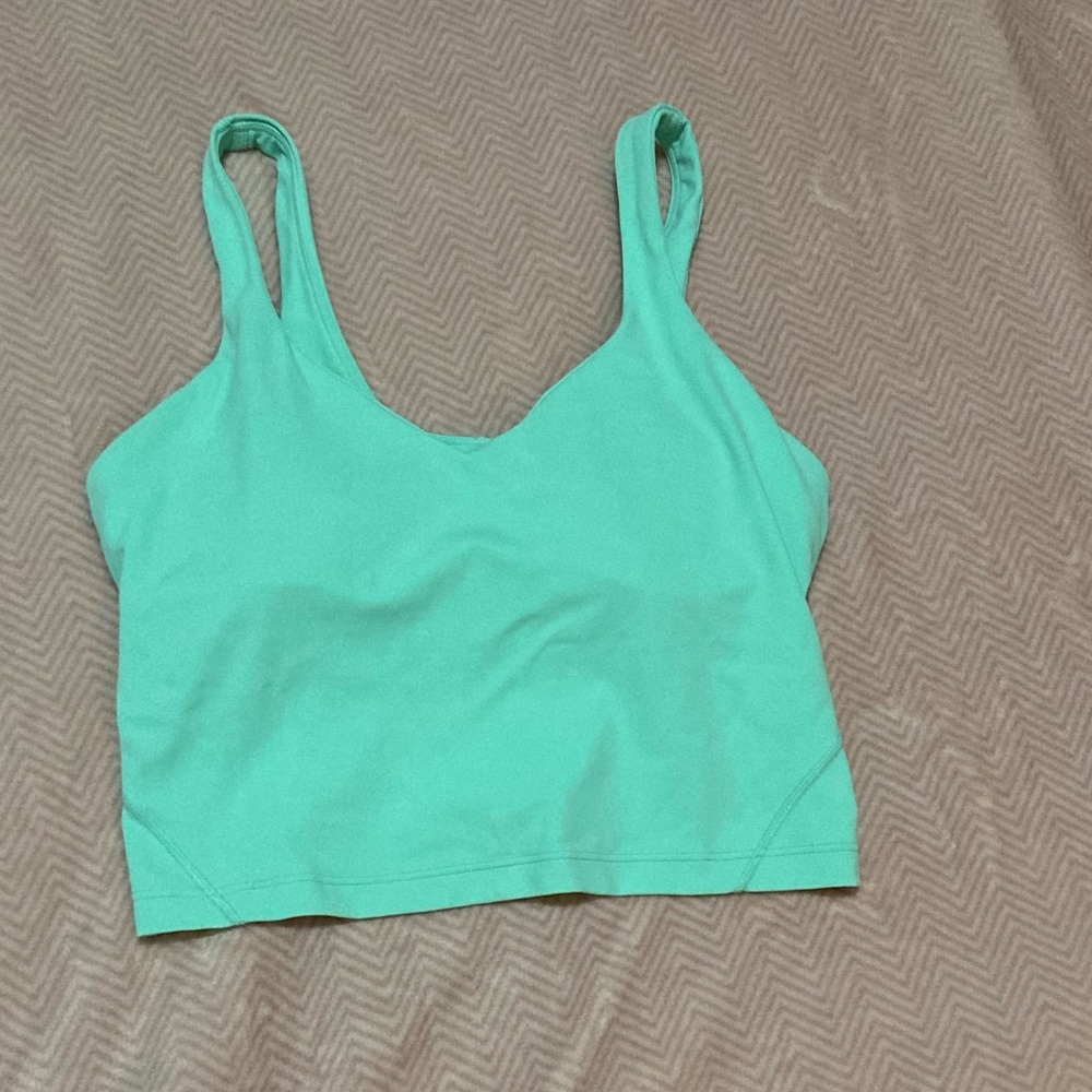 lululemon athletica Mint Green Tank Crop Top